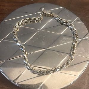 Sterling Silver bracelet rope